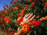 Flower of Light - Mood Ring - Sterling Silver 925