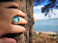 World of Mystery - Mood Ring - 15 mm - Sterling Silver 925 (pure or gold plated) - AAA Crystal Quartz