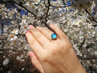 Chalice of Life - Mood Ring - 10 mm - Sterling Silver 925 (pure or gold plated) - AAA Crystal Quartz faceted