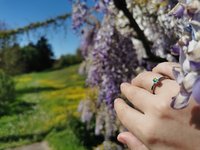 Little Angel - Mood Ring - 3 mm - AAA Crystal Quartz - Stainless Steel - High Quality