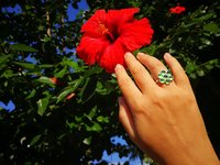 Flower of Light - Mood Ring - Sterling Silver 925