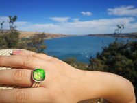 World of Mystery - Mood Ring - 15 mm - Sterling Silver 925 (pure or gold plated) - AAA Crystal Quartz