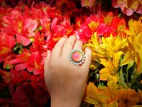 Silver Sunrise of Beauty - Mood Ring - 20 mm - Sterling Silver 925