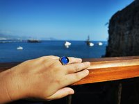 Northern Lights - Mood Ring - 15 mm - Sterling Silver 925 - AAA Crystal Quartz