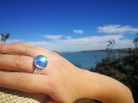 World of Mystery - Mood Ring - 15 mm - Sterling Silver 925 (pure or gold plated) - AAA Crystal Quartz
