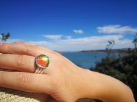 World of Mystery - Mood Ring - 15 mm - Sterling Silver 925 (pure or gold plated) - AAA Crystal Quartz