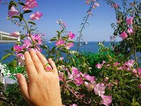 Sovereign of Lightning - Mood Ring - 20 mm - Gold Plated Sterling Silver 925 - AAA Crystal Quartz