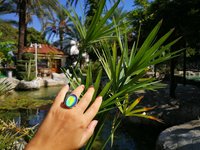Silver Ring of Wishes - Mood Ring - 25x18 mm - Sterling Silver 925