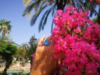 Northern Lights - Mood Ring - 15 mm - Sterling Silver 925 - AAA Crystal Quartz