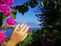 Silver Ring of Wishes - Mood Ring - 25x18 mm - Sterling Silver 925