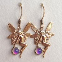 Fairies of Wishes - Mood Earrings - 5 mm - Gold Plated Brass