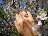 Chalice of Life - Mood Ring - 10 mm - Sterling Silver 925 (pure or gold plated) - AAA Crystal Quartz faceted