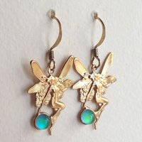 Fairies of Wishes - Mood Earrings - 5 mm - Gold Plated Brass