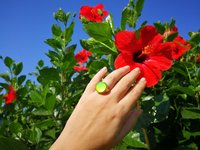 Golden Dream - Mood Ring - 16 mm - 24K Gold Plated Sterling Silver 925
