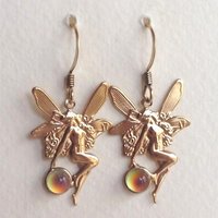 Fairies of Wishes - Mood Earrings - 5 mm - Gold Plated Brass