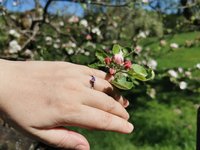 Little Angel - Mood Ring - 3 mm - AAA Crystal Quartz - Stainless Steel - High Quality