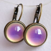 Royal Colors of Joy - Mood Earrings - 12 mm - Brass