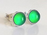 Fairies of the Light - Mood Stud Earrings - 6 mm - Sterling Silver 925