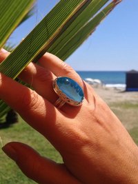 Queen of Grace - Mood Ring - 25x18 mm - Sterling Silver 925