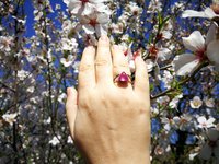 Princess of Mystery - Mood Ring - 9 mm - Sterling Silver 925 (pure or gold plated) - AAA Crystal Quartz