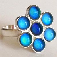 Flower of Light - Mood Ring - Sterling Silver 925