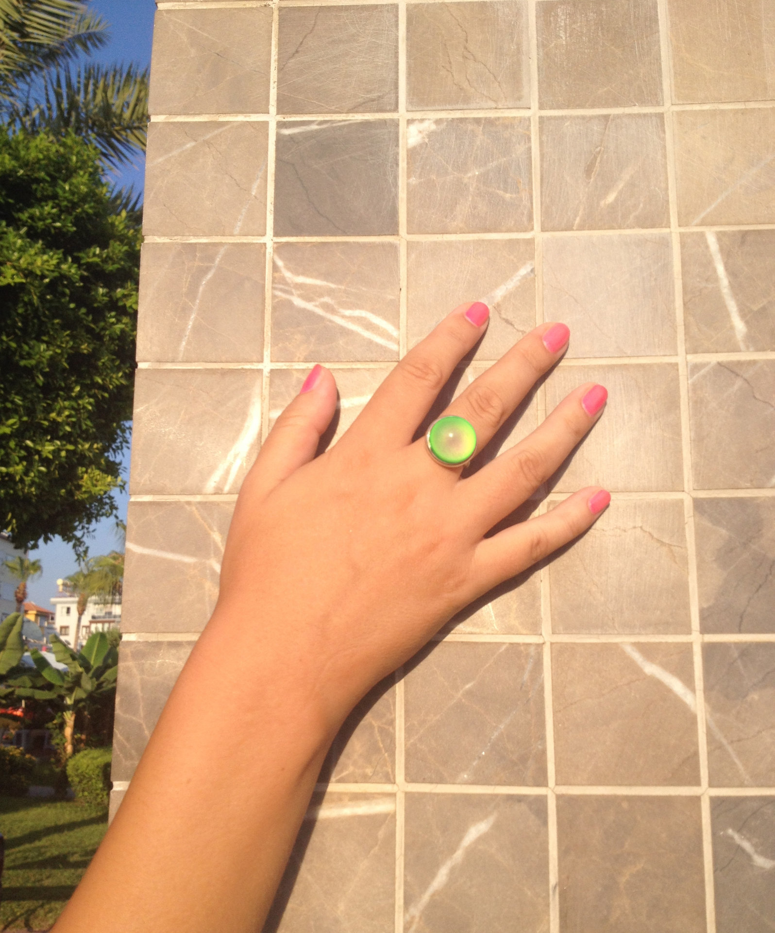 Rising Sun - Mood Ring - Adjustable - 16 mm - Sterling Silver 925