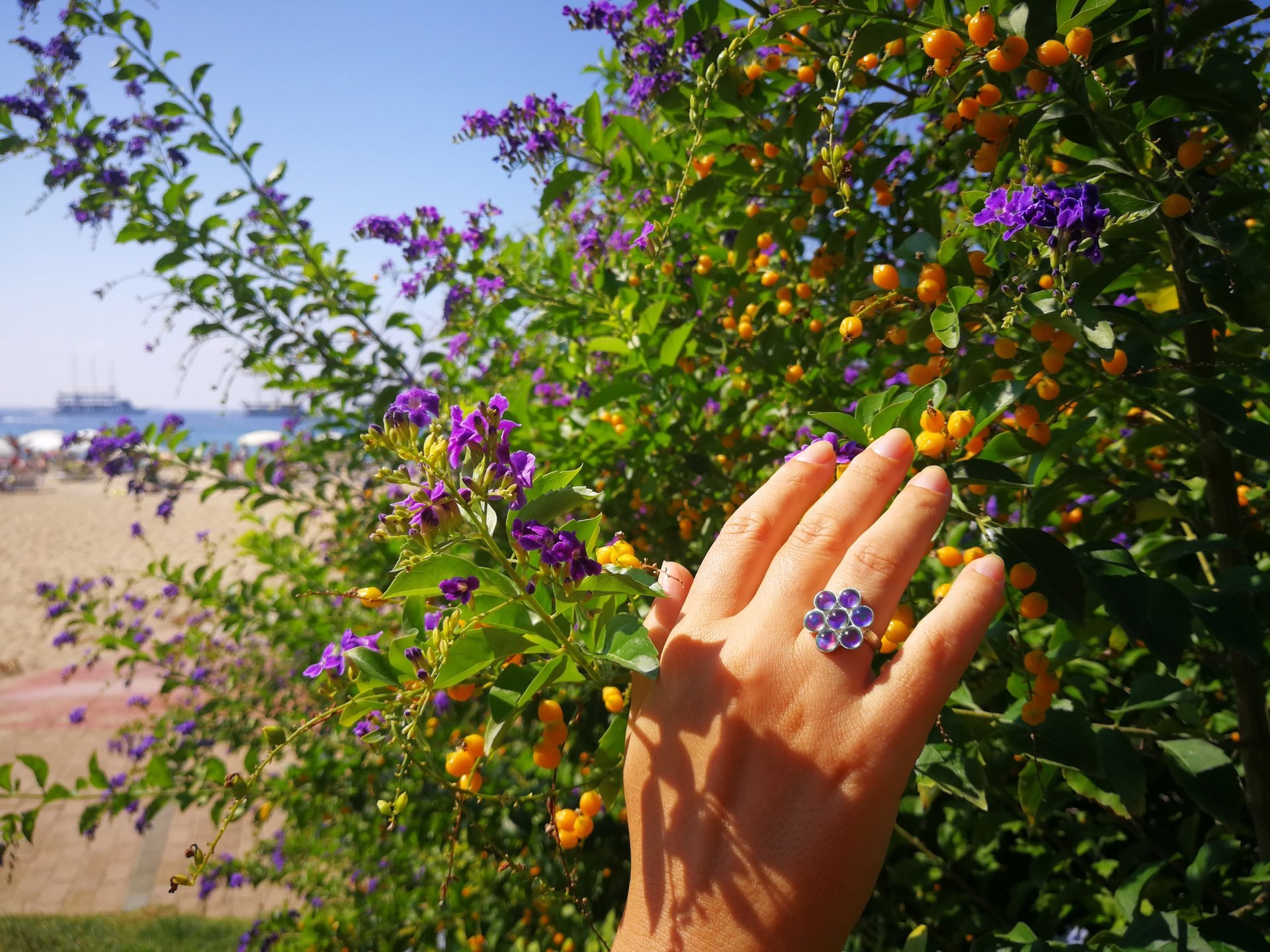 Flower of Light - Mood Ring - Sterling Silver 925