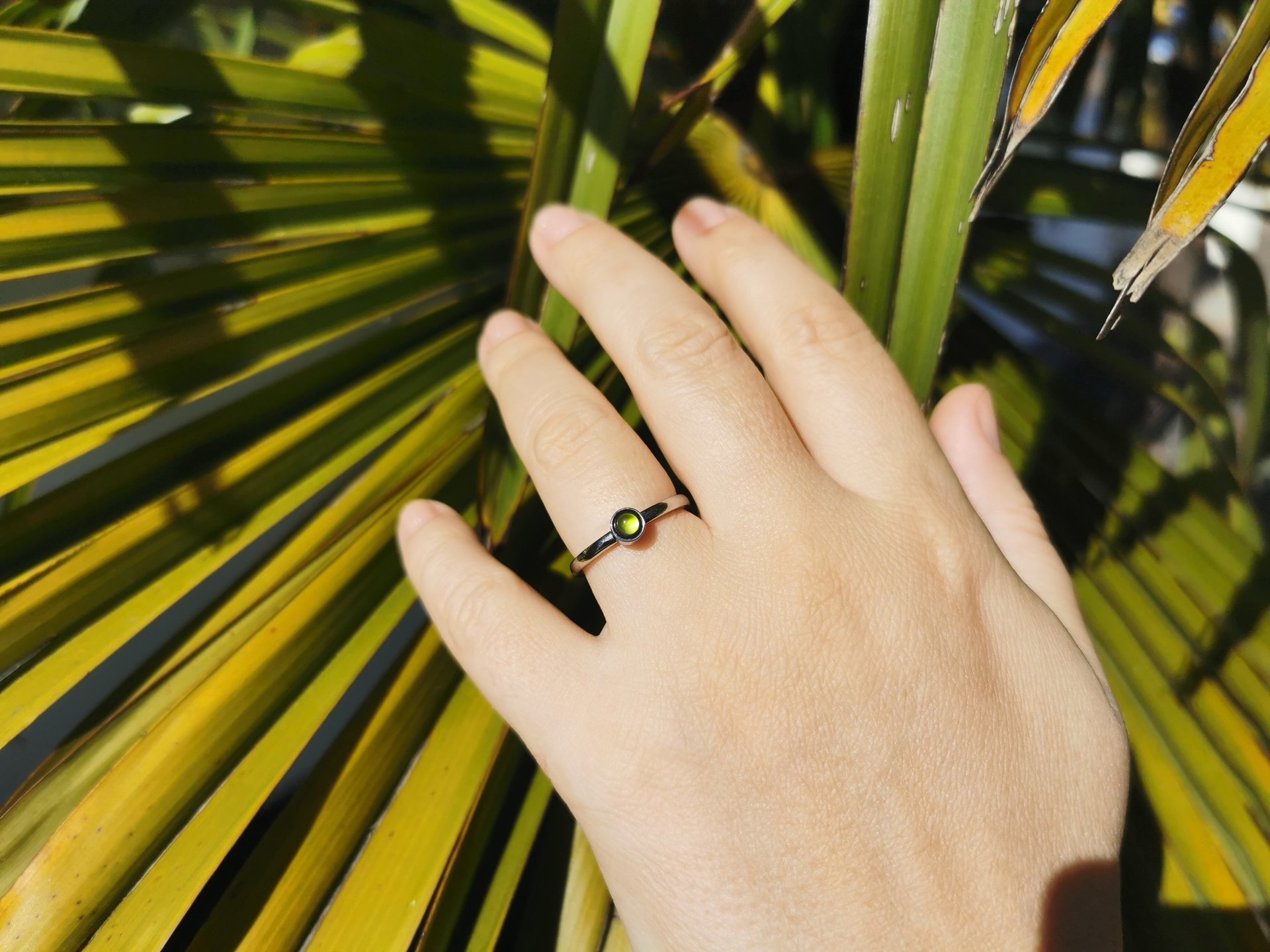 Little Angel - Mood Ring - 3 mm - AAA Crystal Quartz - Stainless Steel - High Quality