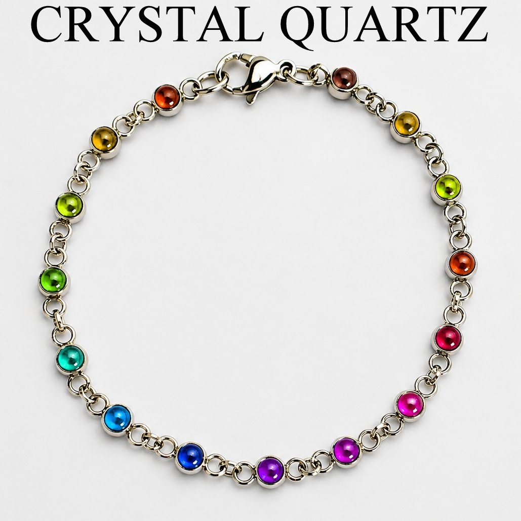 Spell of Beauty - Mood Bracelet - 3 mm - Stainless Steel - AAA Crystal Quartz 