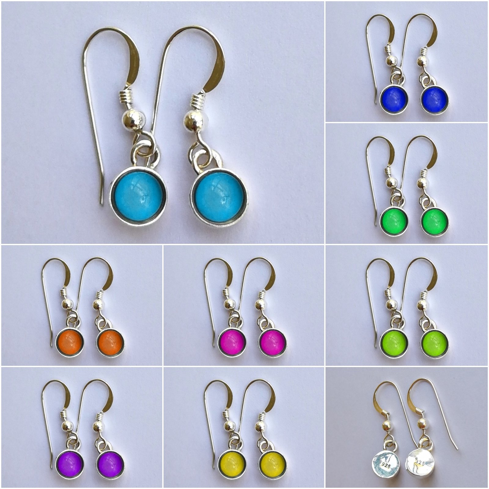 Celestial Mystery - Mood Earrings - 6 mm - Sterling Silver 925