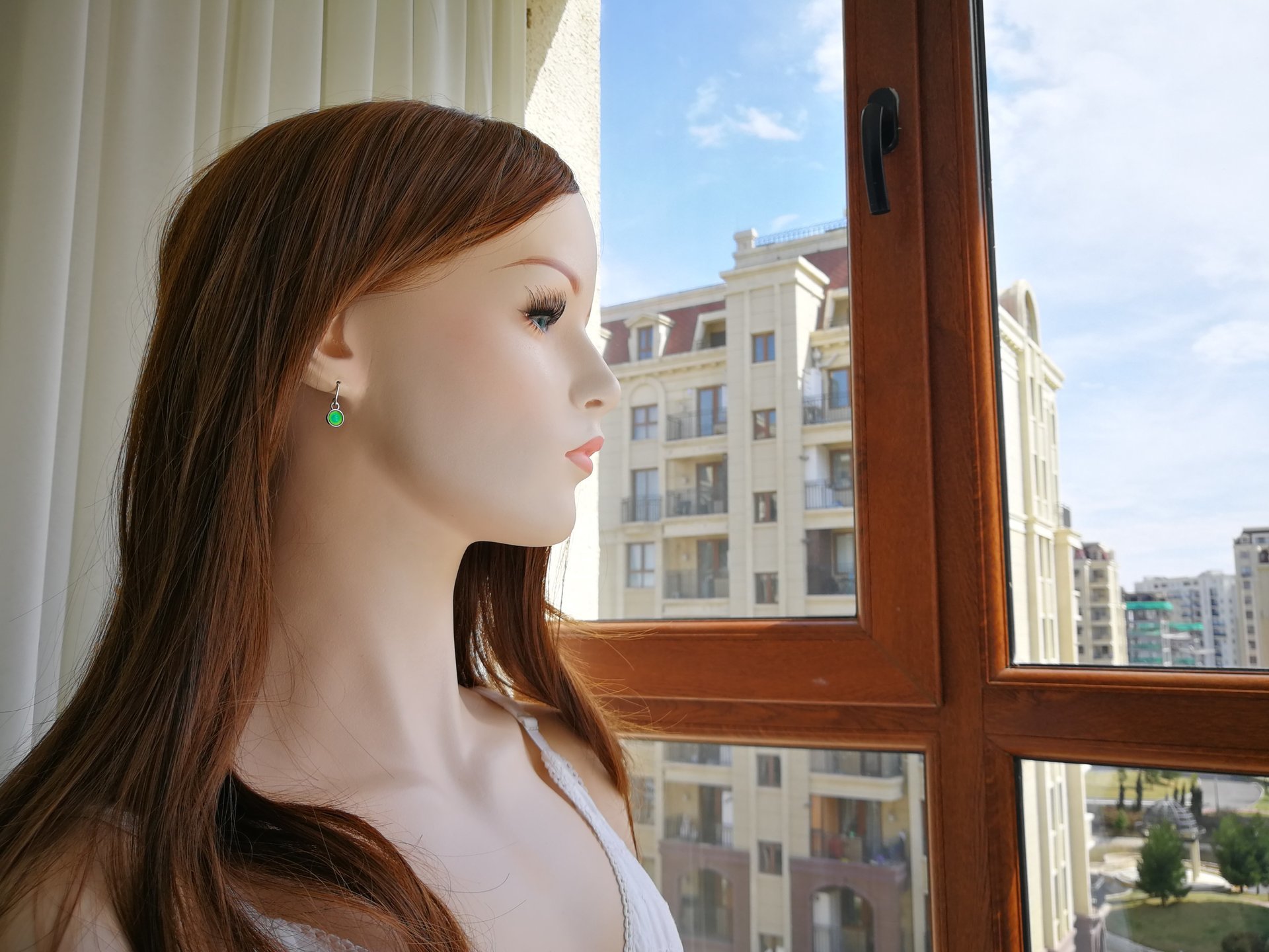 Celestial Mystery - Mood Earrings - 6 mm - Sterling Silver 925