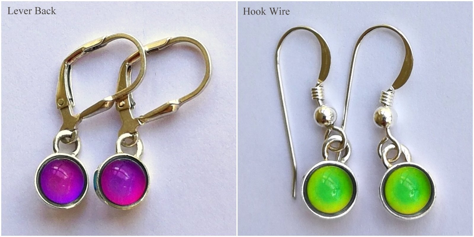 Celestial Mystery - Mood Earrings - 6 mm - Sterling Silver 925