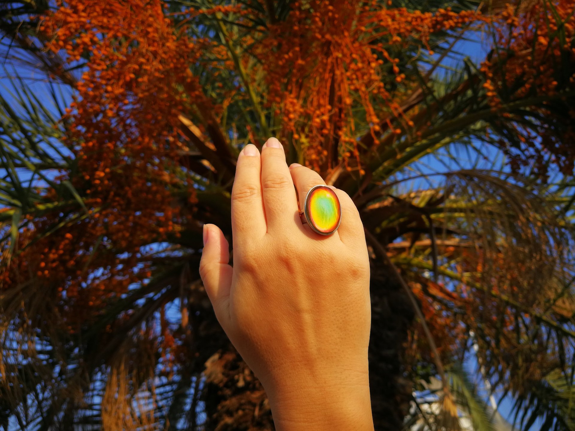 Queen of Destiny - Mood Ring - Adjustable - 25x18 mm - Stainless Steel