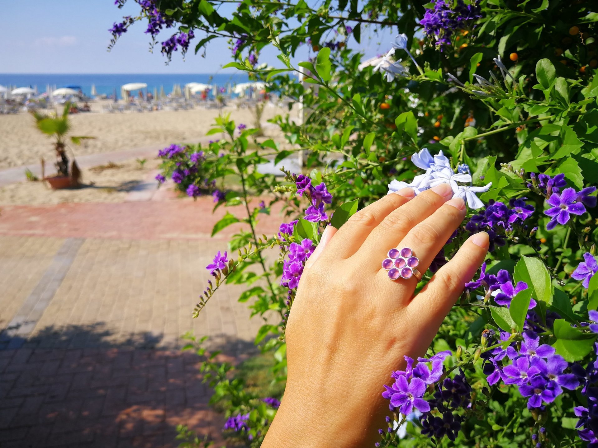 Flower of Light - Mood Ring - Sterling Silver 925