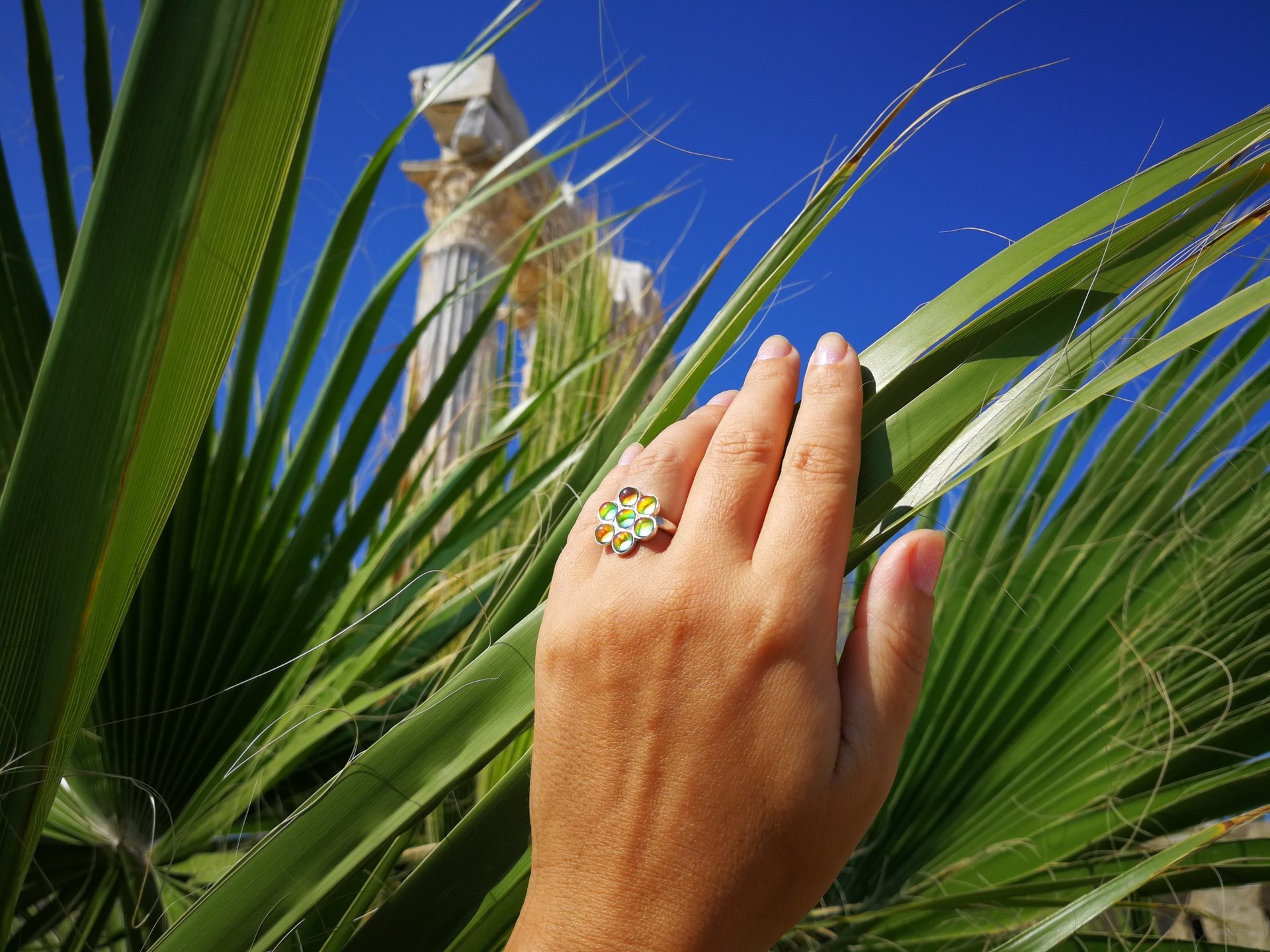 Flower of Light - Mood Ring - Sterling Silver 925