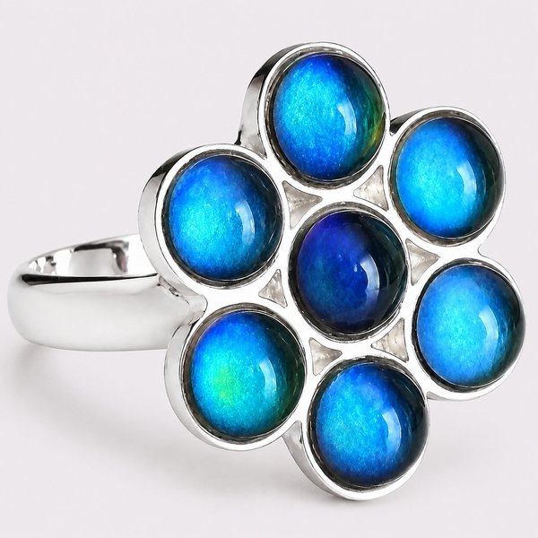 Flower of Light - Mood Ring - Sterling Silver 925