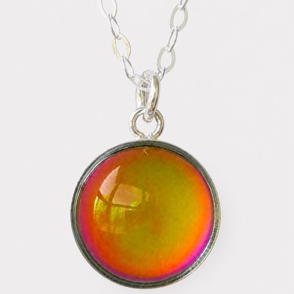 Lady of Celestial Nobility - Mood Necklace - 6,8,10,12,13 mm - Sterling Silver 925