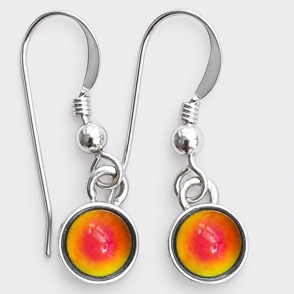 Celestial Mystery - Mood Earrings - 6 mm - Sterling Silver 925