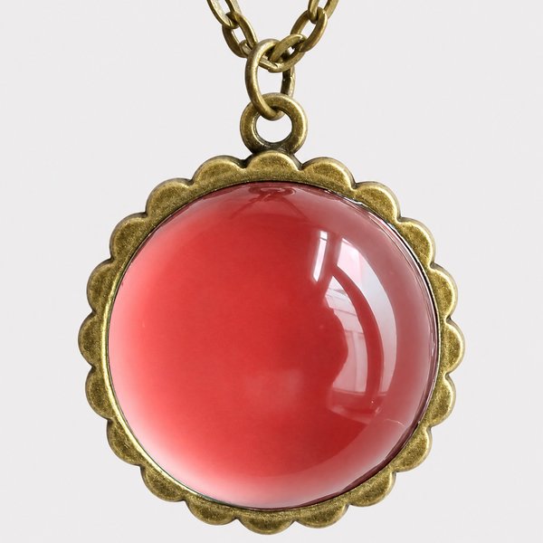 Loving Sun - Mood Necklace - 20 mm - Brass
