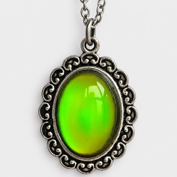 Princess of Summer - Mood Necklace - 18x13 mm - Brass