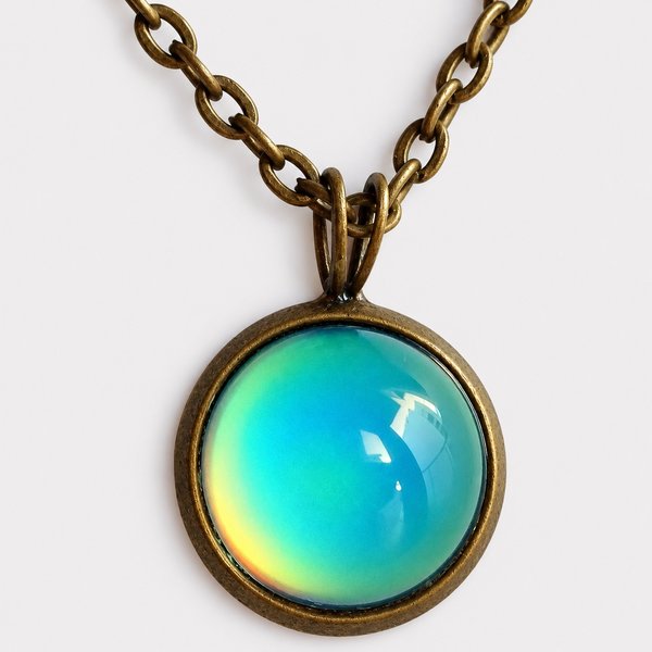 Secret Colors of Joy - Mood Necklace - 12 mm - Brass