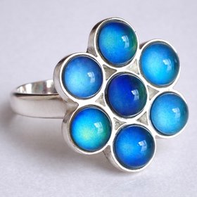 Flower of Light - Mood Ring - Sterling Silver 925
